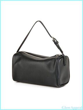 Full-Grained Leather Crossbody Shoulder Bag Small Barrel Purse Women